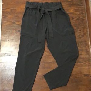 Athleta High Waisted Paper Bag Pants